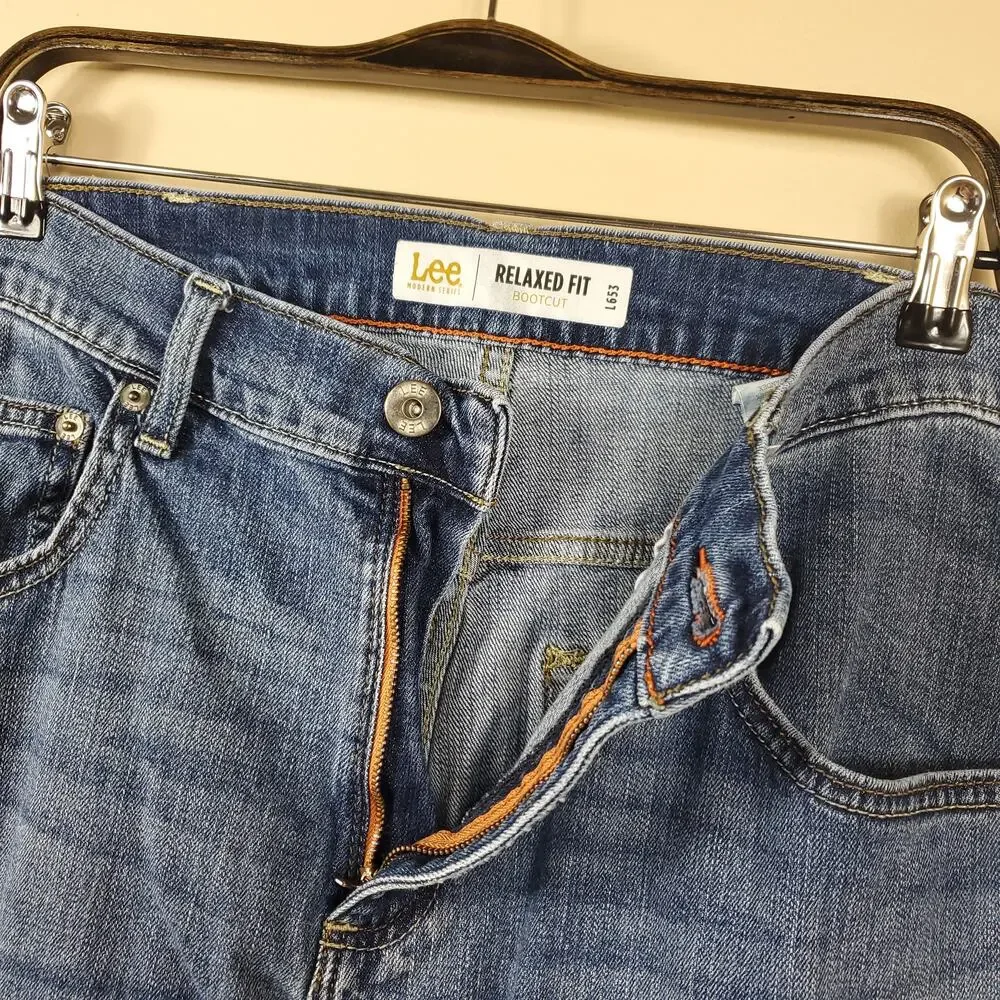 Lee Relaxed Fit Bootcut Leg Jeans Size 36x32